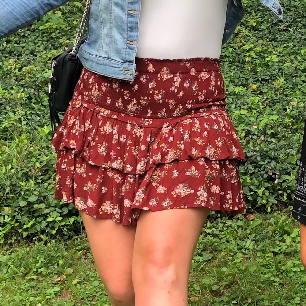 Floral Print Skirt